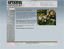 Tablet Screenshot of groomsengines.com